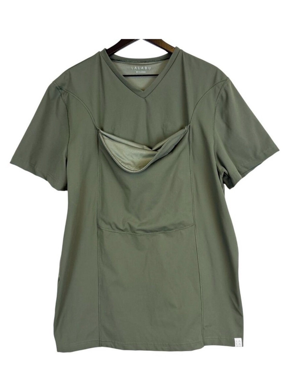 Lalabu Dad Shirt Infant Newborn Carrying TShirt Green VNeck - 2XL XXL